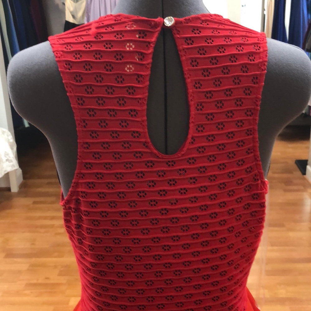Red mini dress for special occasion - Picture 5 of 8